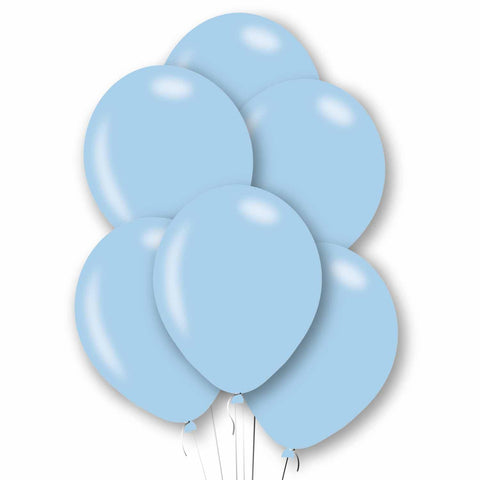 Latex Balloons - Pearlised - Powder Blue