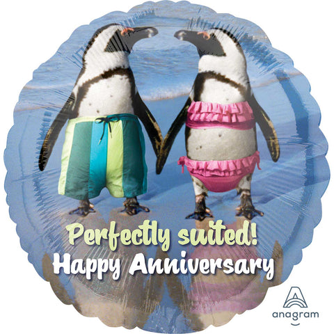 Foil Balloon - 17" - Avanti - Happy Anniversary