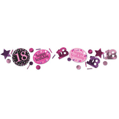 Confetti - Birthday - Pink Sparkling - Ages 18-100