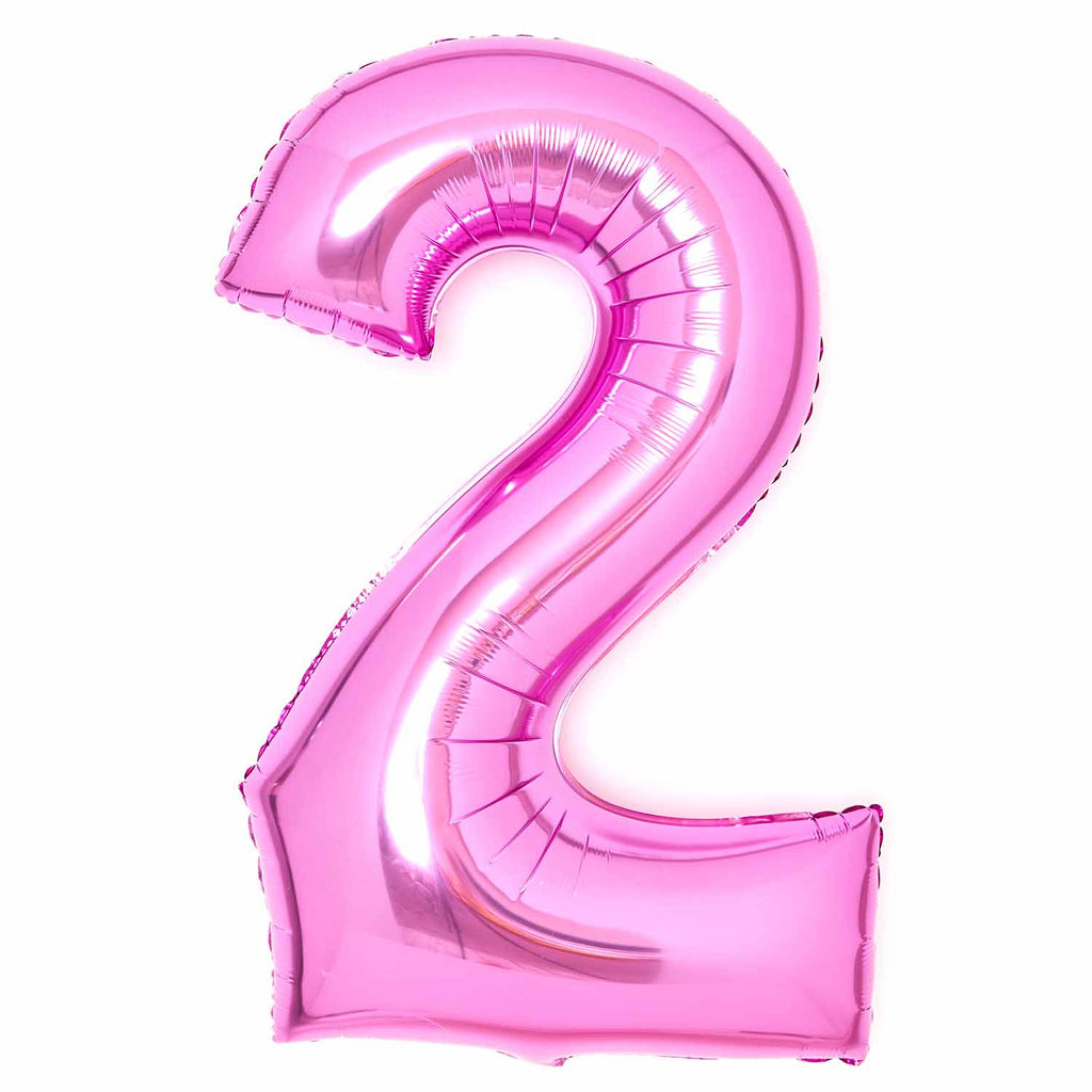 SuperShape Foil Balloon   Number 2 - Pink