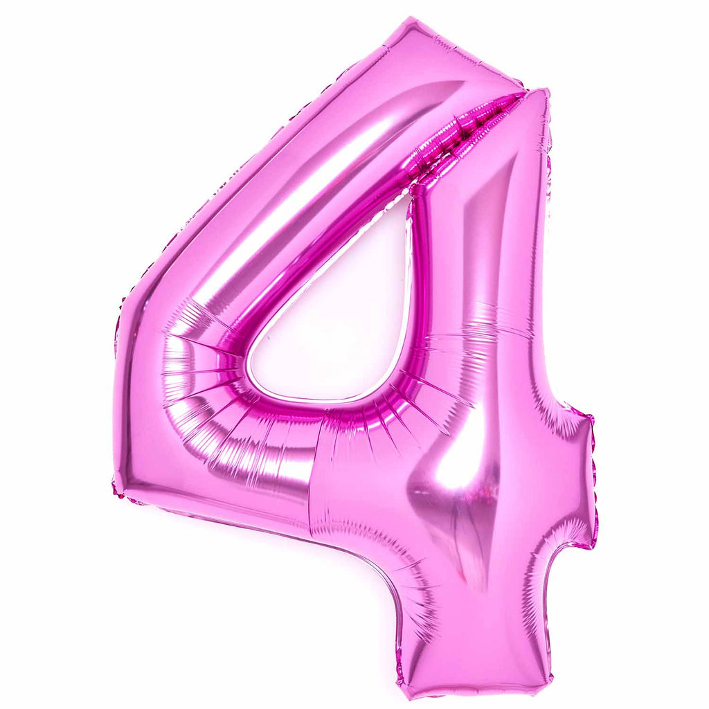 SuperShape Foil Balloon   Number 4 - Pink