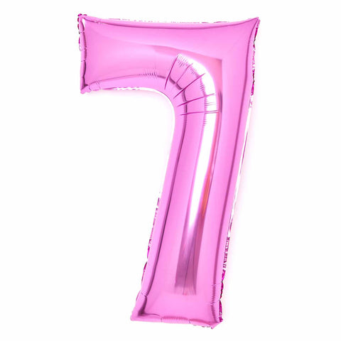 SuperShape Foil Balloon   Number 7 - Pink
