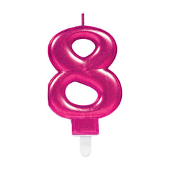 Candle - Numbers 0 - 9 - Pink