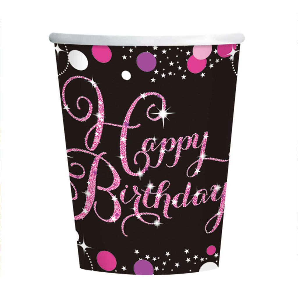 Cups - Birthday - Pink /Purple/Black