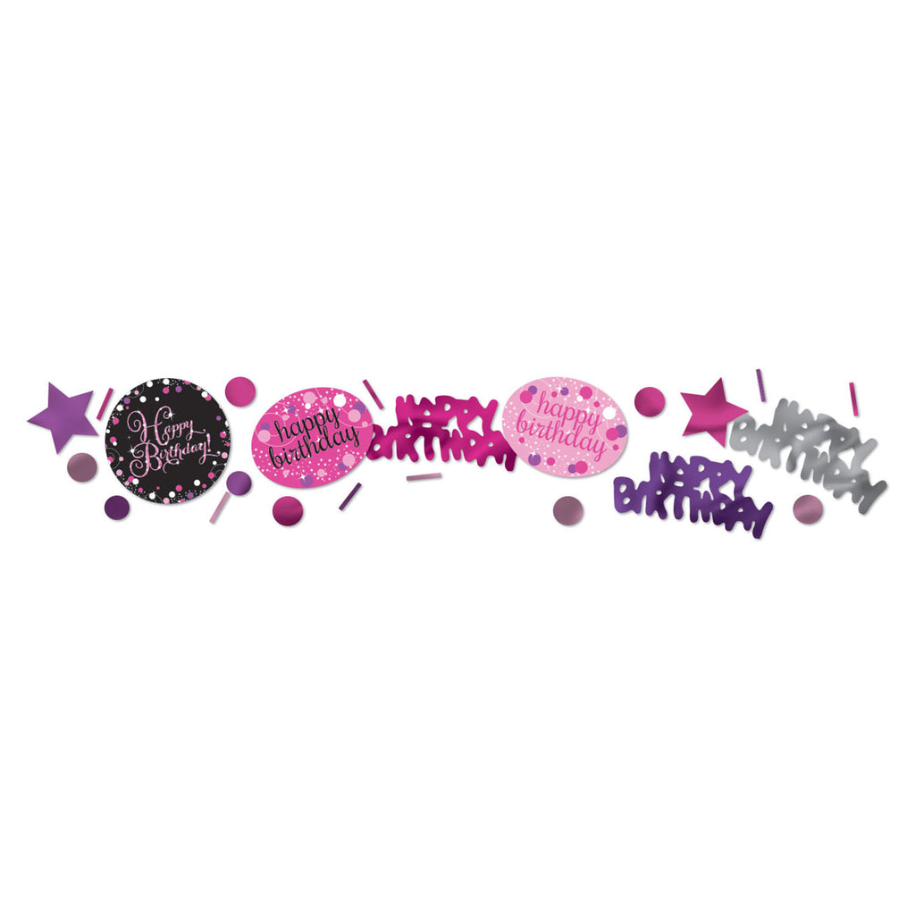 Confetti - Birthday - Pink Sparkling