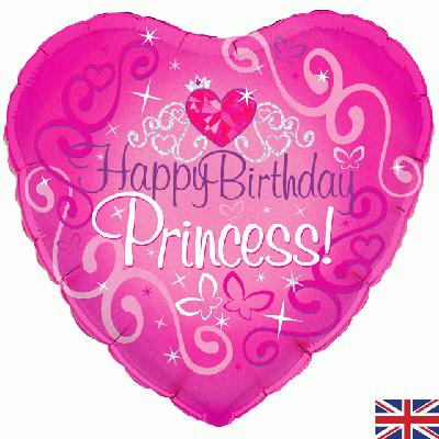 Foil Balloon - 18" - Birthday Princess