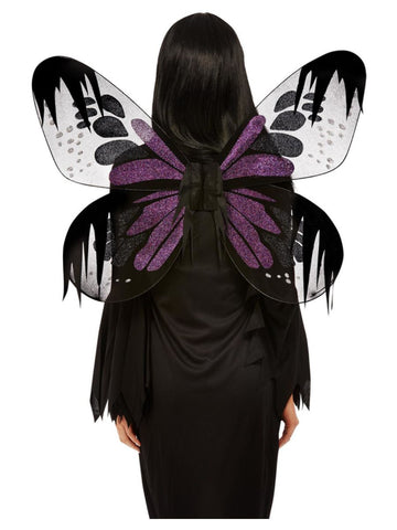 Wings - Moth - Dark Botanical - Black/Purple