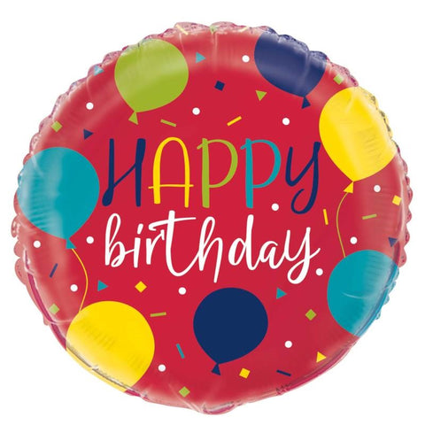 Foil Balloon - 18" - Birthday