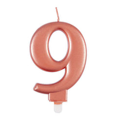 Candle - Numbers 0 - 9 - Rose Gold