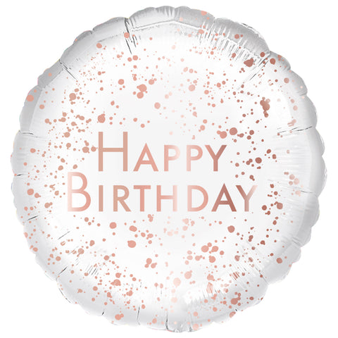 Foil Balloon - 17" - Birthday - Rose Gold