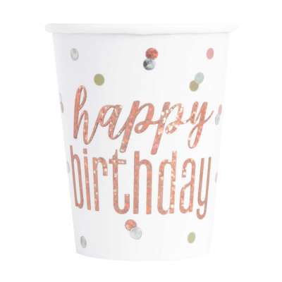 Cups - Birthday - Rose Gold