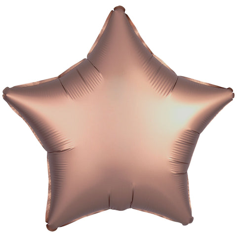Foil Balloon - Solid Colour - Star - Metallic - Rose Gold