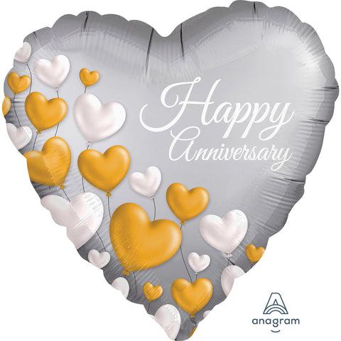 Foil Balloon - 18" - Happy Anniversary