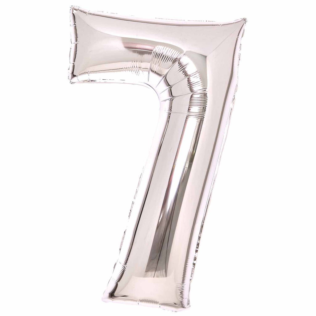 SuperShape Foil Balloon   Number 7 - Silver