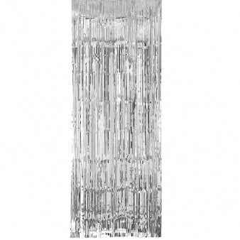 Door Curtain - Silver Shimmer