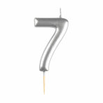 Candle - Mini - Number 0 - 9 - Silver