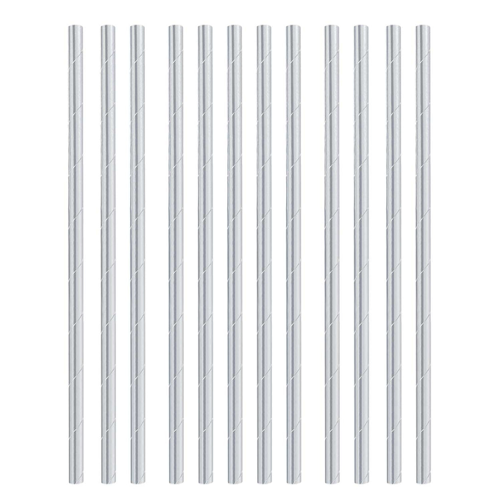 Straws - Paper - Silver