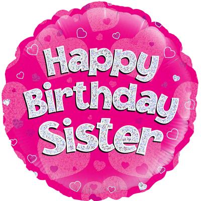 Foil Balloon - 18" - Birthday - Sister