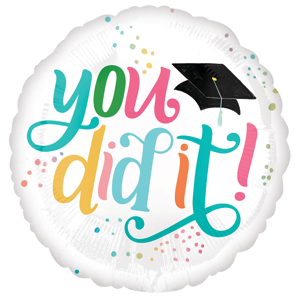 Foil Balloon - 17" - You Did It!