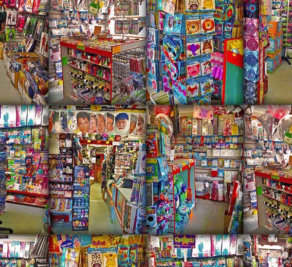 Inside The Party Box Shop Collage